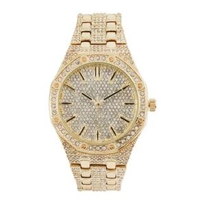 Luxary Gold Watch Diamond Octagonal AP Bust Down